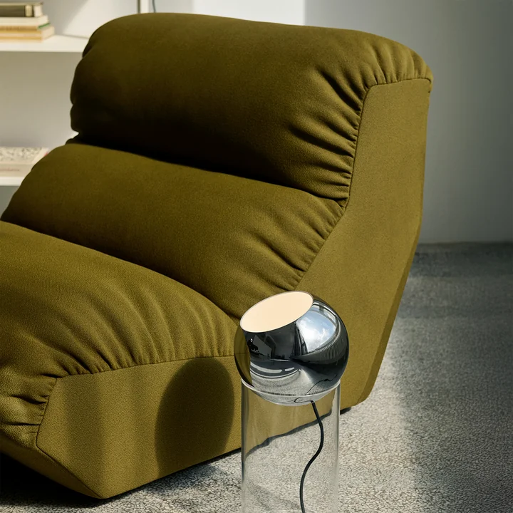 &Tradition - Hi Lo AV54 Einzelmodul, Sessel, blau (Stoff Kvadrat Gentle 0733)