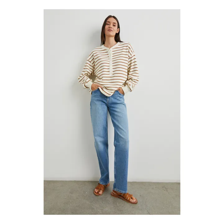 Rails Sweat Joan Rayures | Camel
