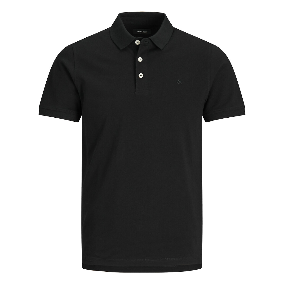 JACK & JONES<br>Camisa polo de manga curta em malha piqué