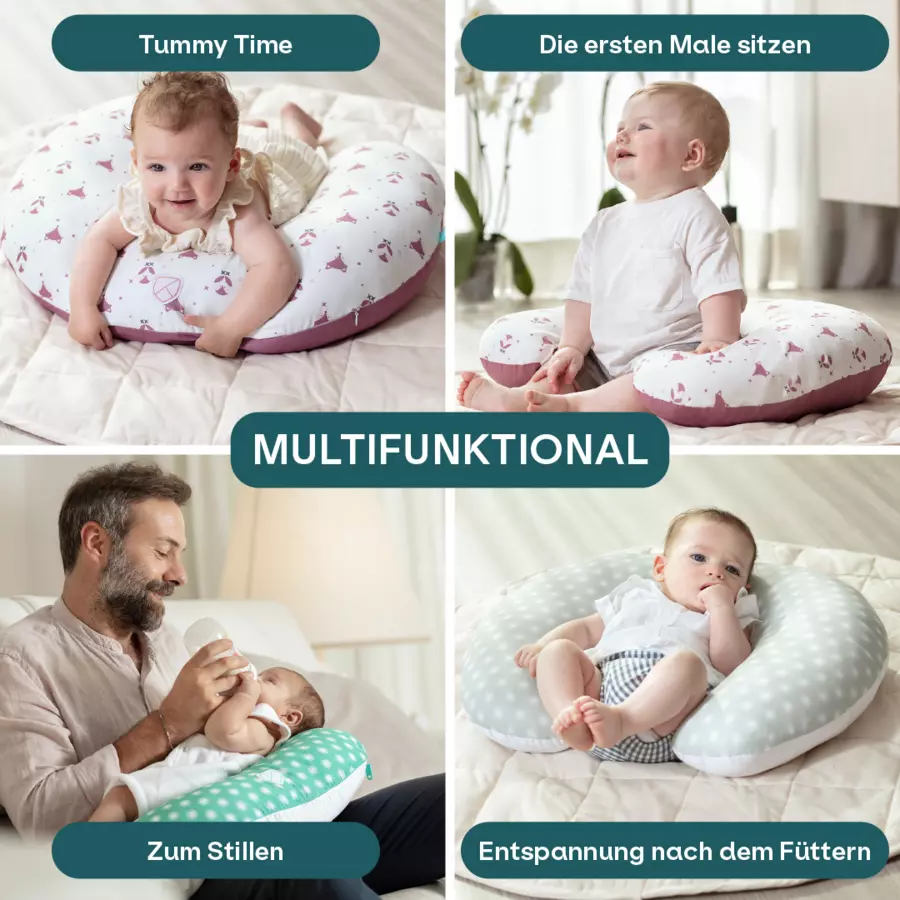 KOALA BABYCARE®Stillkissen Hug Baby - lila