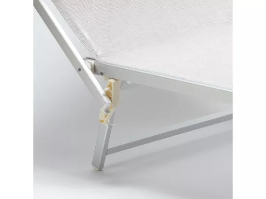 4 chaises longues de plage professionnelles aluminium Rio de Janeiro