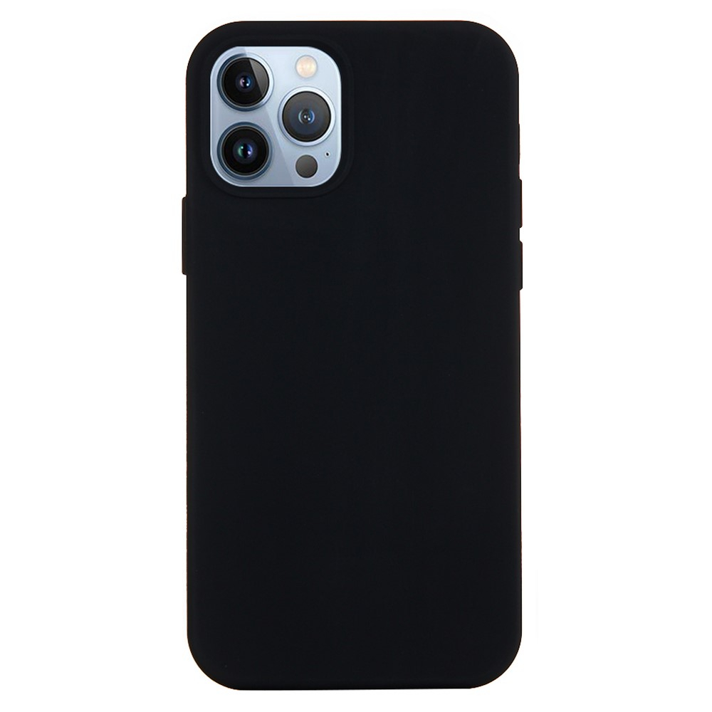 iPhone 15 Pro Silikon Case Hülle - Schwarz
