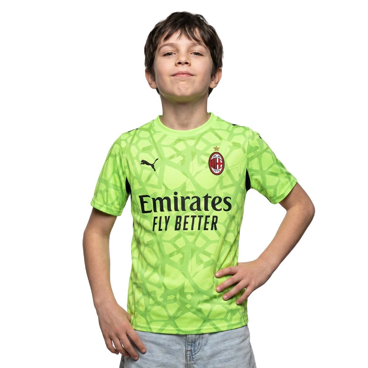 Camisola Puma AC Milan Primeiro equipamento Guarda-redes 2026-2027 Criança