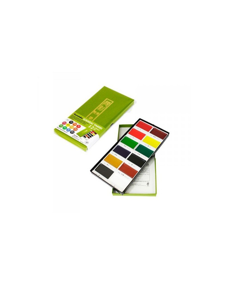 Boite de 12 Aquarelles Gansai