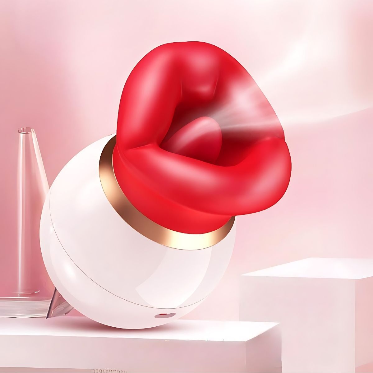 Red Lips Suction Vibrator
