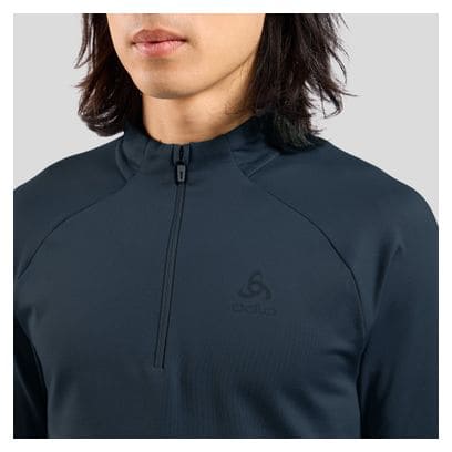 Pull Homme Odlo Essentials Light 1/2 Zip Bleu Foncé
