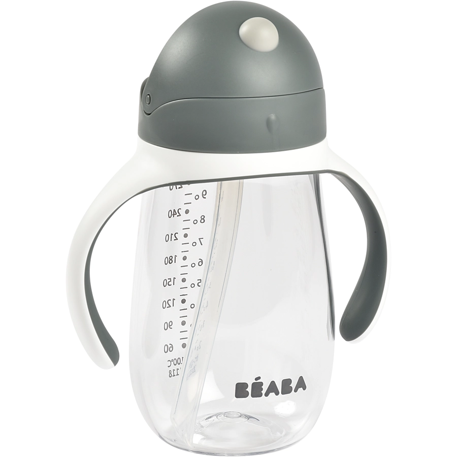 BEABA® Strohhalmbecher 300ml - mineralgrau