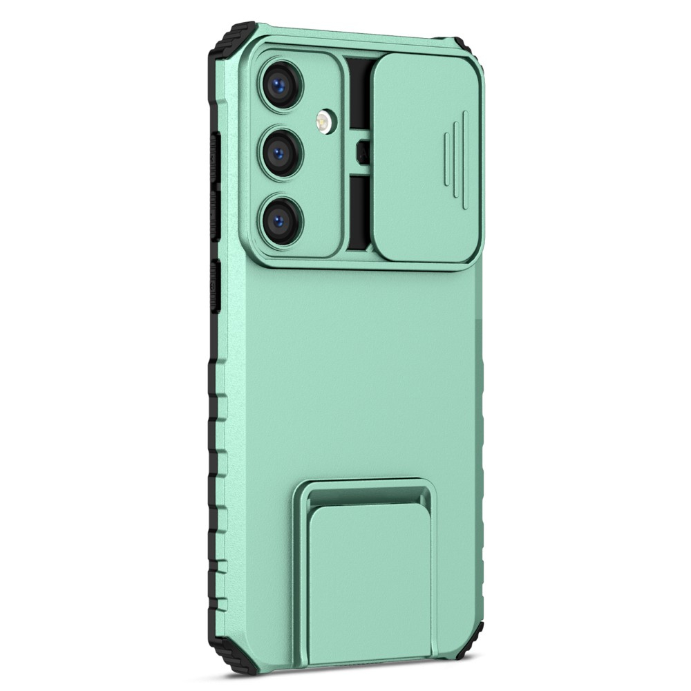 Samsung Galaxy S24 Hybrid Outdoor Hardcase Hülle mit Cam-Slider   Kickstand - Türkis (Matt)