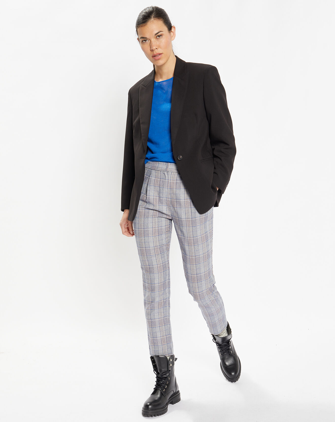 Galeries Lafayette Veste blazer droite Paul noire