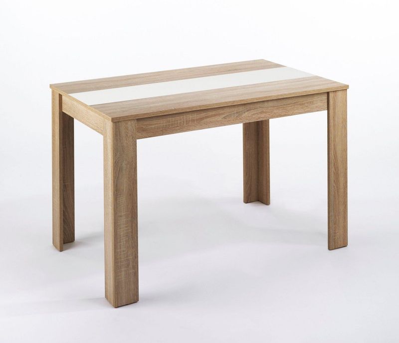 ByLIVING - Eettafel - Zwart/Wit - Melamine - Onderhoudsvriendelijk