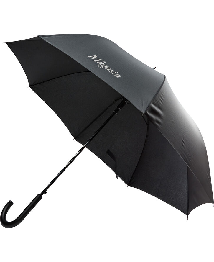 Magasin du Nord Collection Umbrella Black W. Reflex Logo W. reflex logo