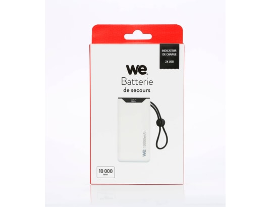 WE - Batterie externe pour smartphone 10 000 mAh