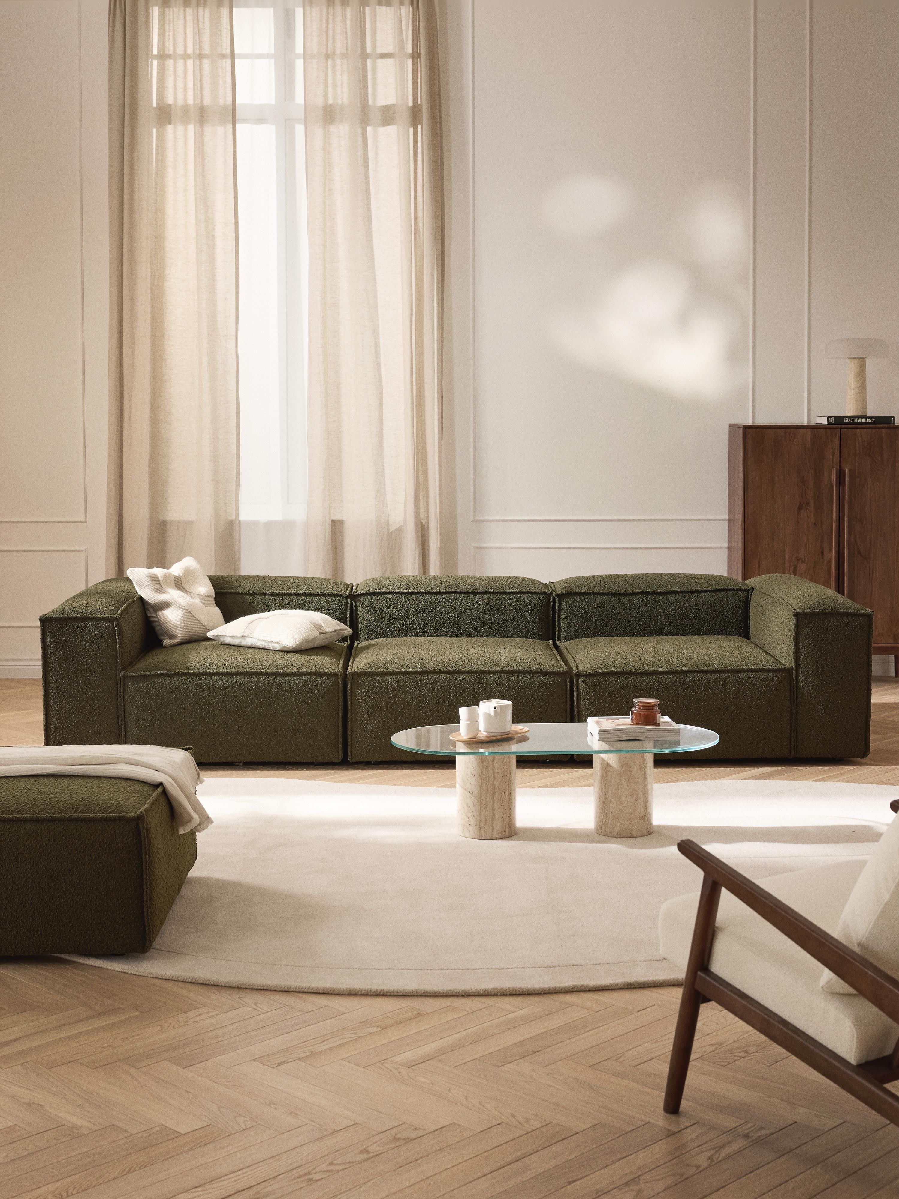 Modulaire bank Lennon (4-zits) uit bouclé