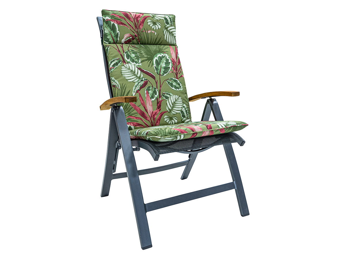 Madison Cala green outdoor hoge rug tuinkussen