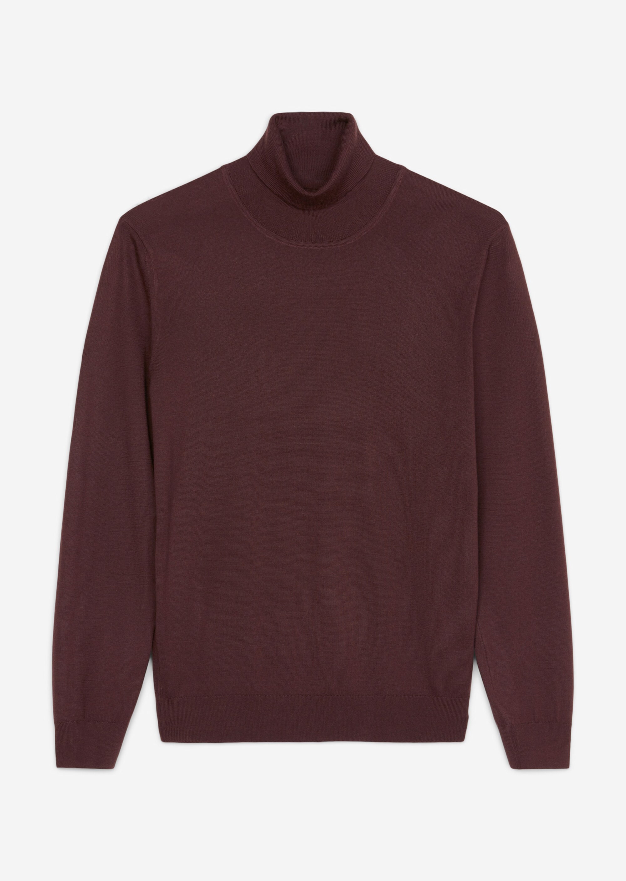 Rollkragen-Pullover shaped aus softer Schurwolle