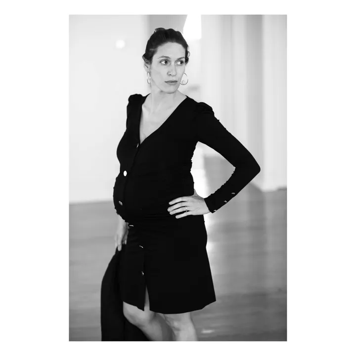 Paloma Collection Robe de Grossesse Sofia | Noir