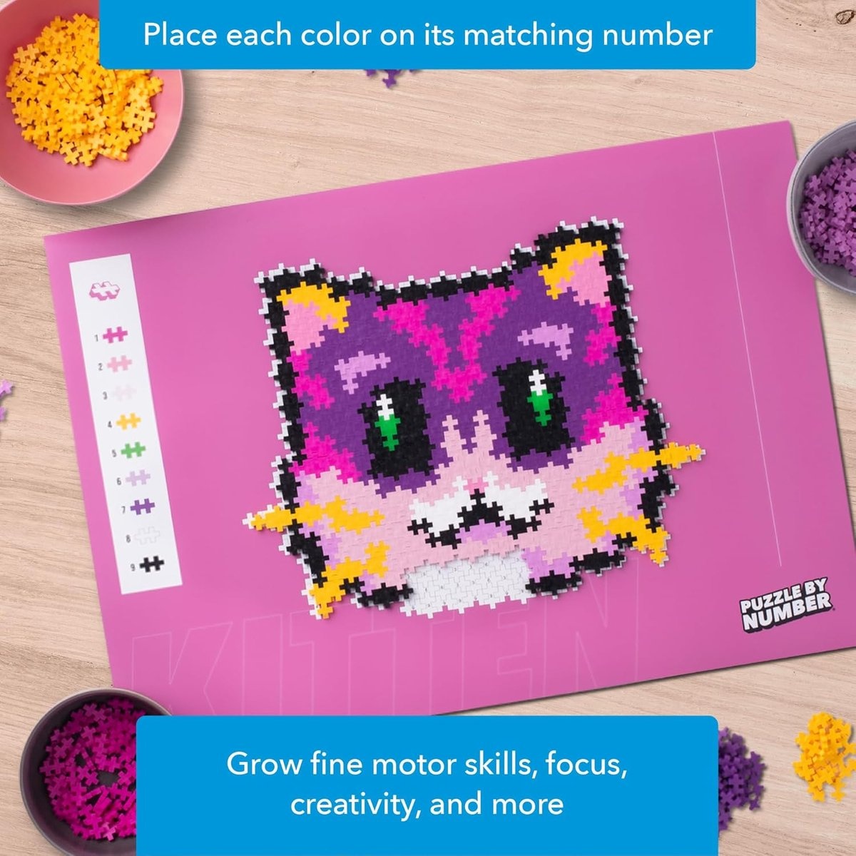 Plus Plus Plus Plus - Puzzle By Number Kat 500 stukjes