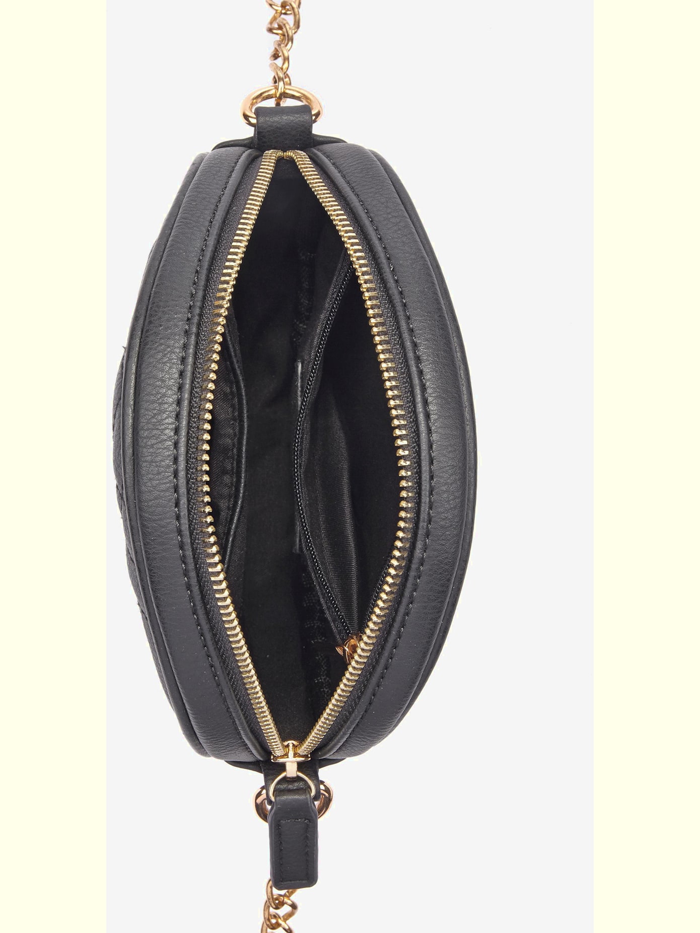 Sac en bandoulière mini-sac avec détails chaînes couleur or au niveau de l'anse