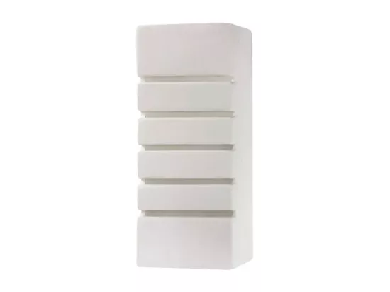 Sollux Applique murale à 1 ampoule en céramique blanche, E27
