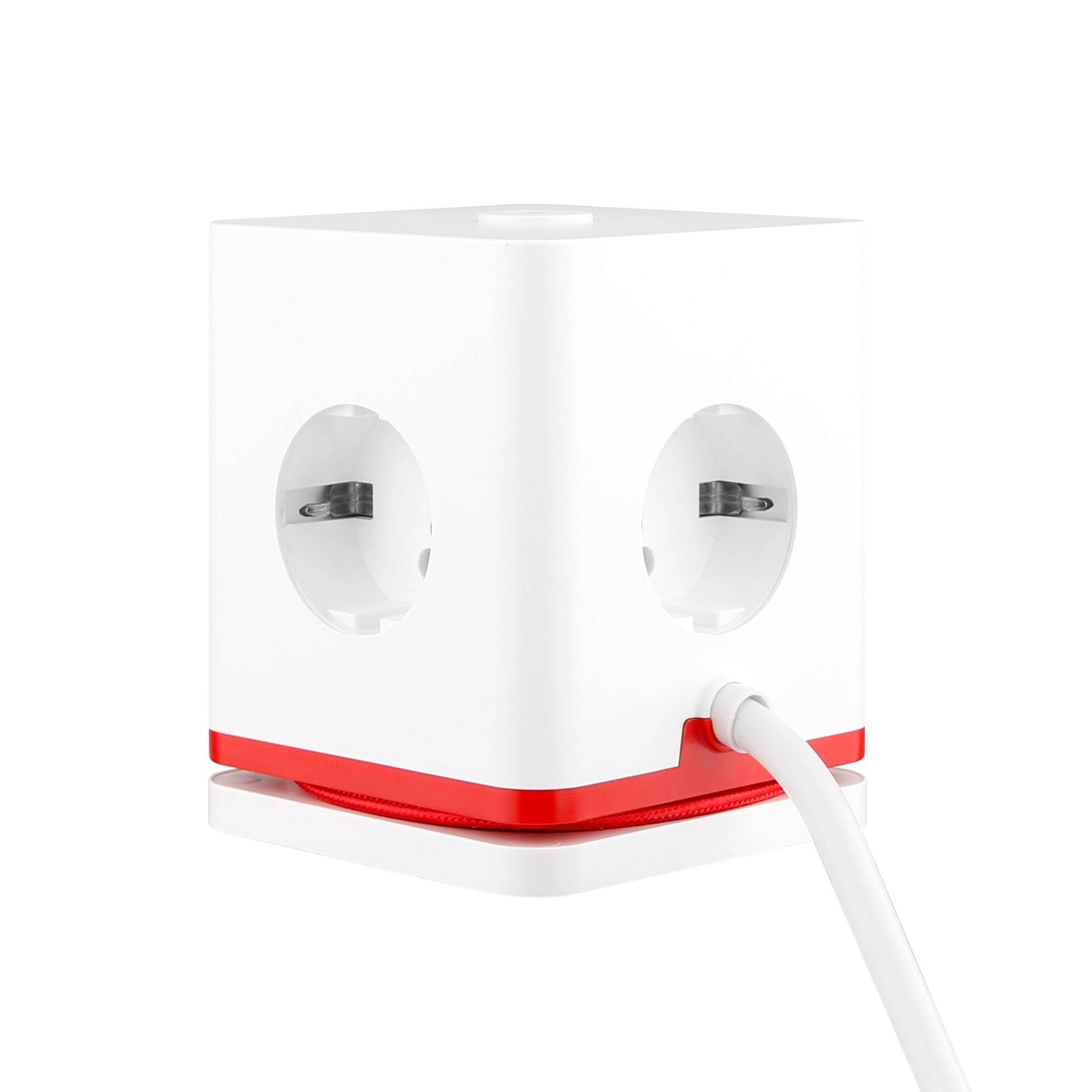 Steckdosenwürfel SW 1000 3-fach Schutzkontaktteckdose + 2 x USB-A und 1 x USB-C weiß