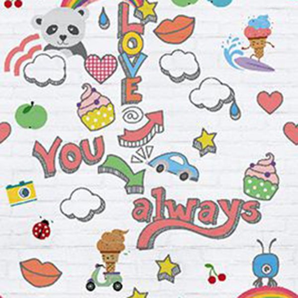 Behangexppresse Abby and Bryan Behang - Graffiti Baby  - INK7236
