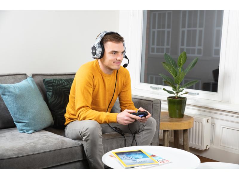 Trust Headset GXT 488 Forze-G PS4/PS5 Grau Gaming-Headset exklusiv für PS4 und PS5 mit einklappbarem Mikrofon und verstellbarem Kopfbügel