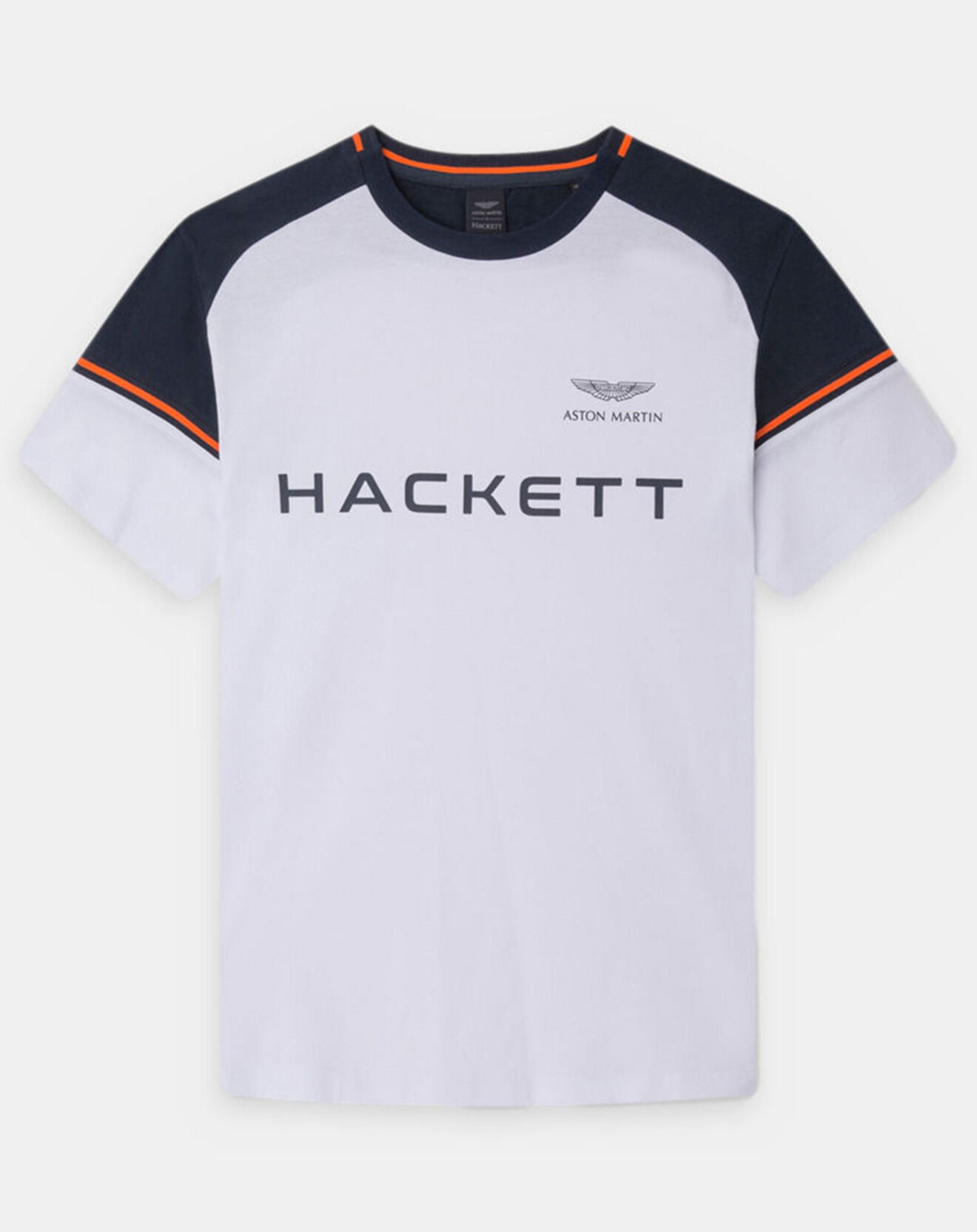 Hackett London T-Shirt Regular Fit Aston Martin Racing blanc