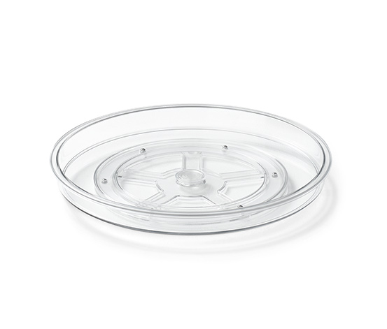 Drehplatte, transparent