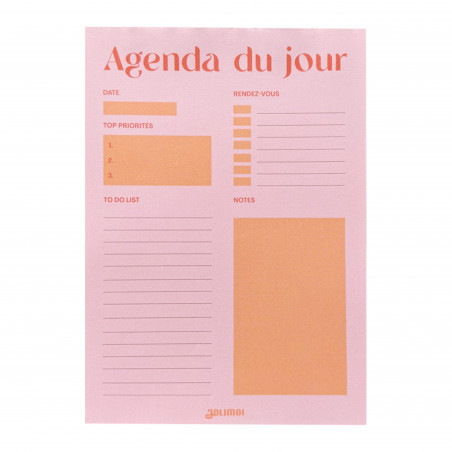 Jolimoi Bloc-notes Jolimoi rose
