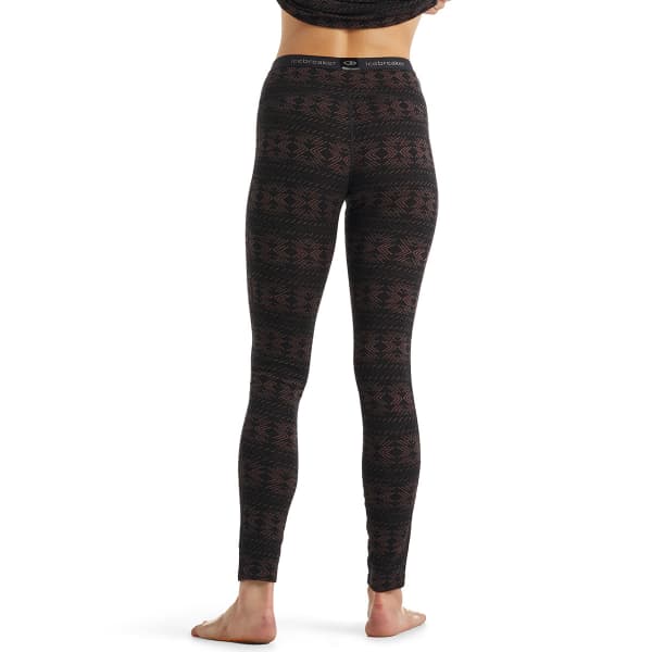 Collant thermique ICEBREAKER W 250 VERTEX LEGGINGS CRYSTALLINE BLACK/MINK