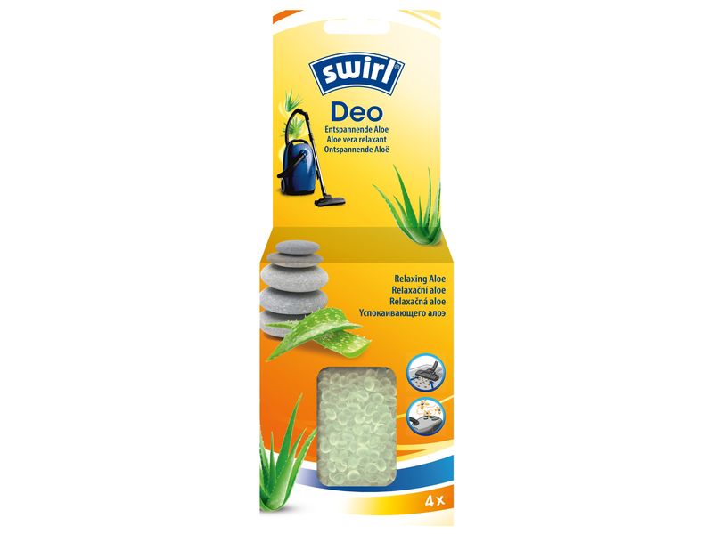 Swirl Duftperlen Entspannende Aloe 4x Beutel mit Deo-Perlen für Staubsaugerbeutel