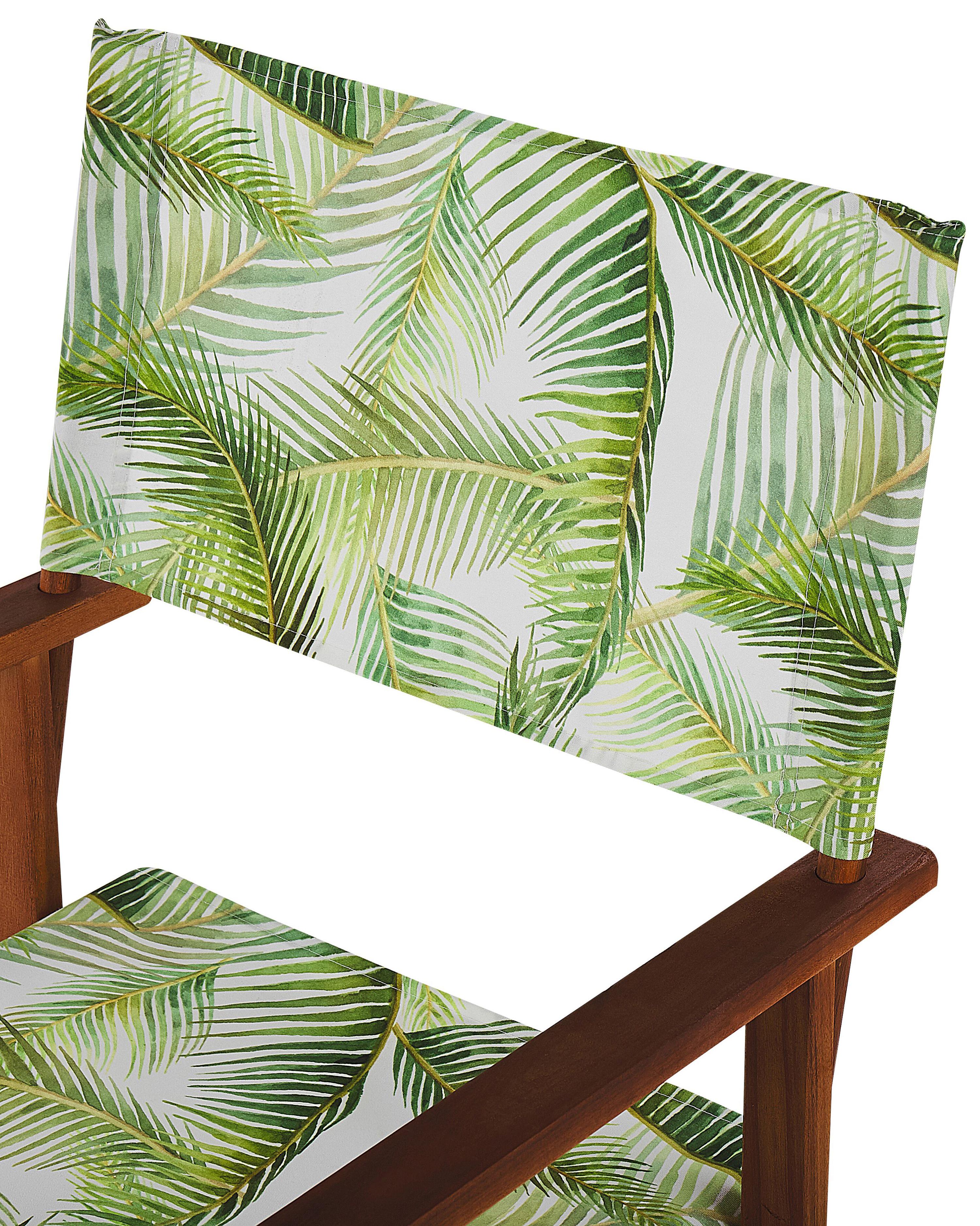 Set van 2 tuinstoelen CINE Acaciahout Lichtgroen