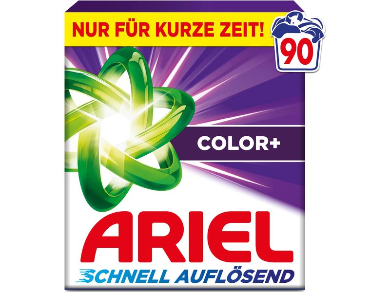 Ariel Pulverwaschmittel Color  4.95 kg Revolutionäre Farbschutz-Formel für strahlende Wäsche in nur einem Waschgang