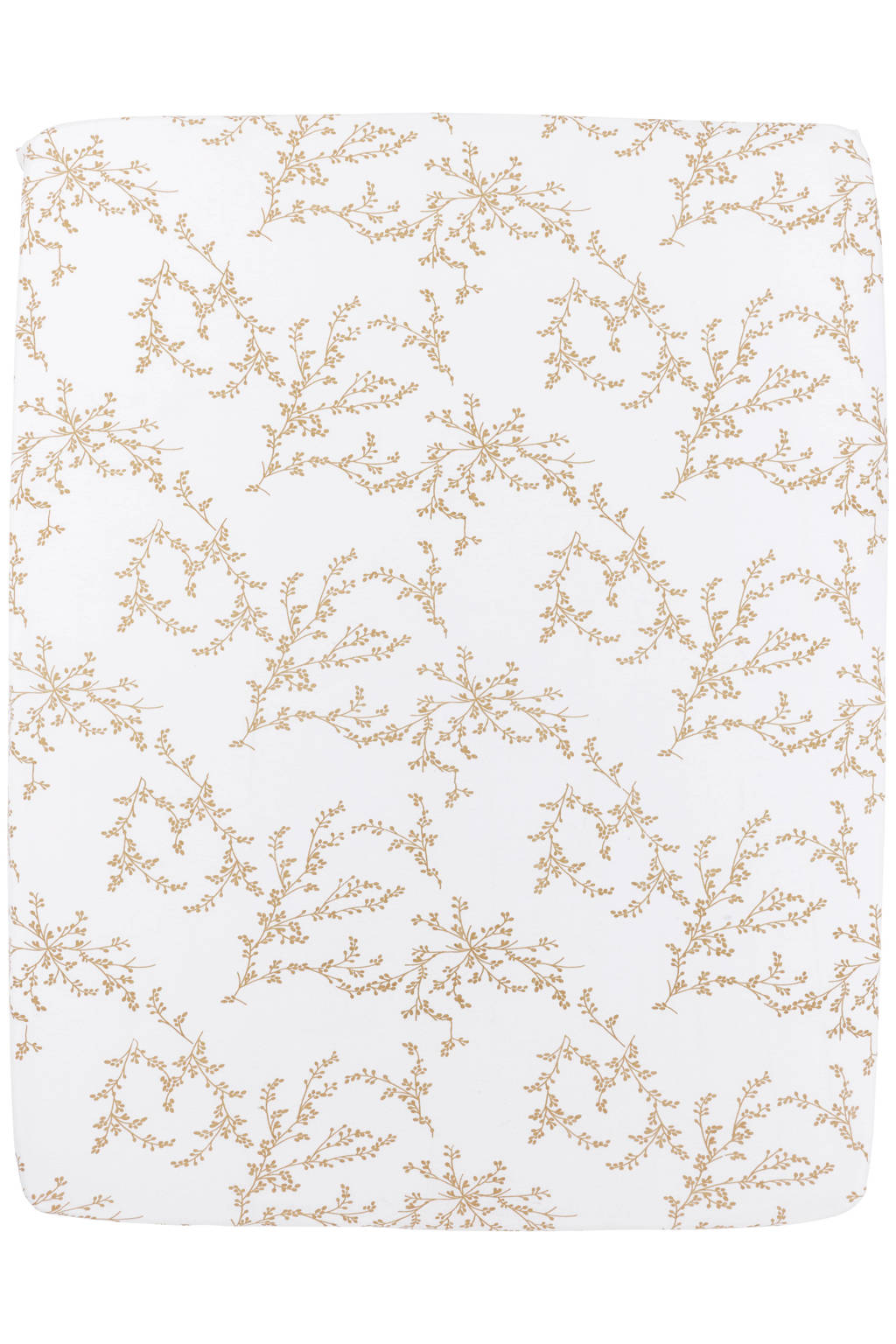jersey hoeslaken boxmatras 75x95 Branches sand