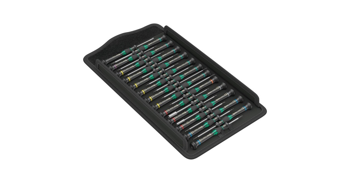 WeraKraftform Micro Big Pack 1 Micro-schroevendraaierset, 25-delig  (Zwart/groen)