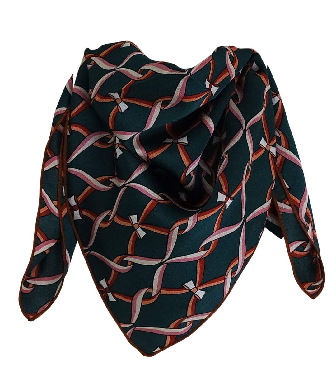 Foulard polysatin entrelacé