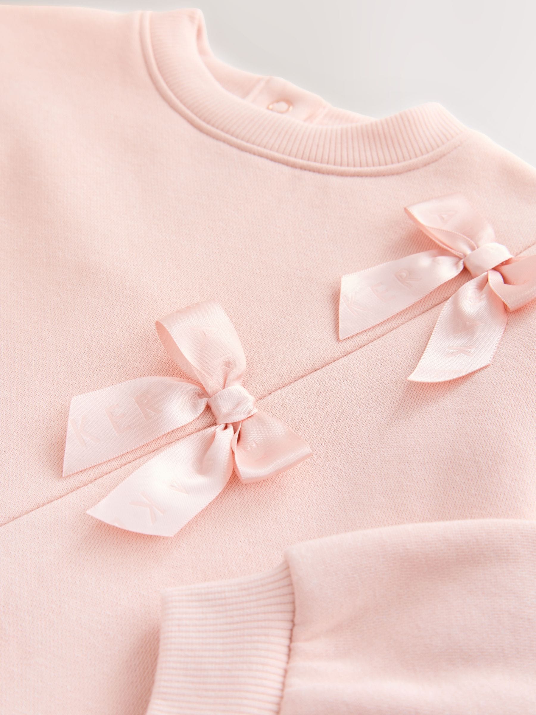 Roze - Baker by Ted Baker Mesh Skirted Sweat Mockable Dress