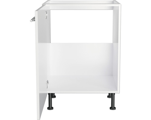 Optifit spoelbakkast Rurik986 BxDxH 60x58,4x87 cm wit glanzend gedemonteerd scharnier omkeerbaar (links of rechts te monteren)
