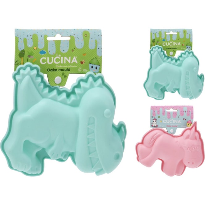 Silikon Backform - Dino oder Einhorn - 1 Stück