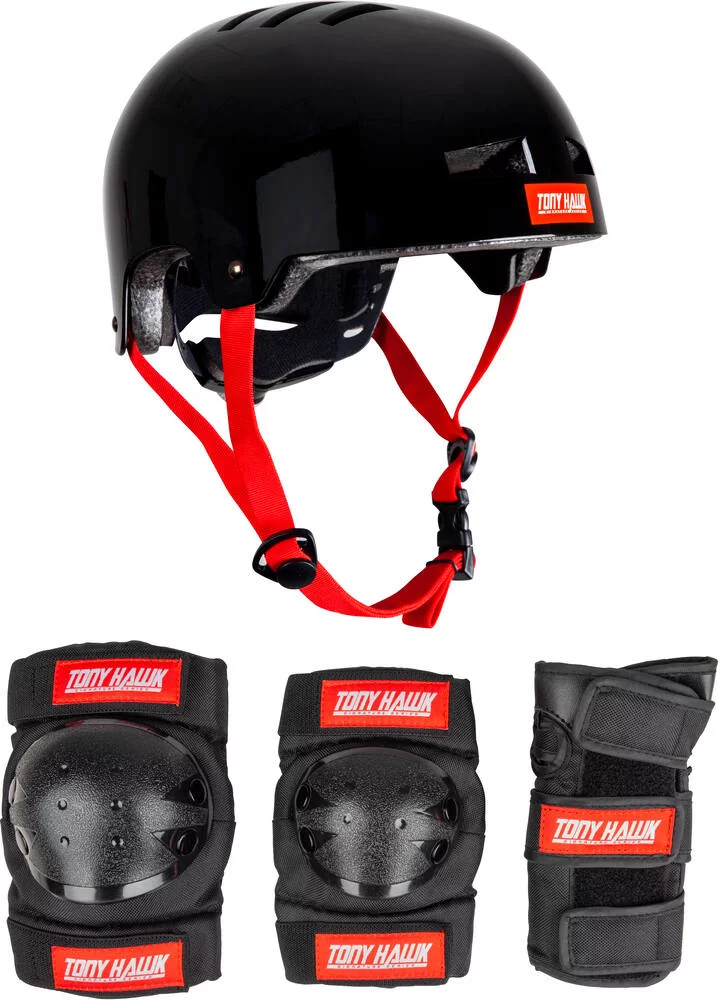 SET DE PROTECTIONS ET CASQUE TONY HAWK - 9+ ANS