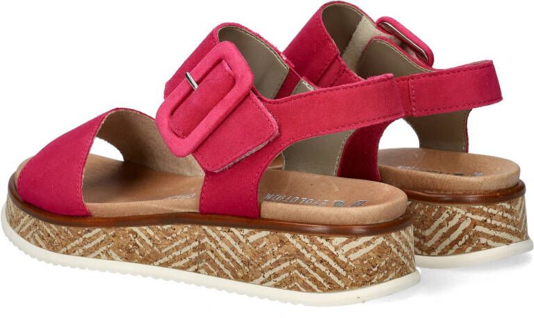 Rieker Revolution suède sandalen fuchsia
