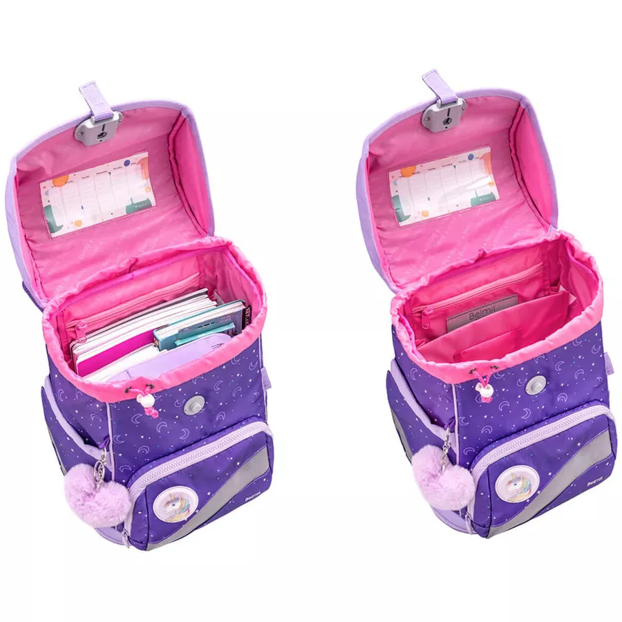 Belmil Schulranzen Premium Smarty Plus Set 5-teilig Dahlia