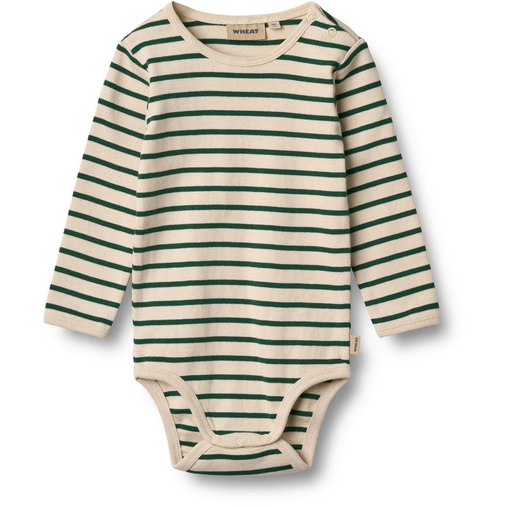 Køb Wheat Green Stripe Body L/S Berti