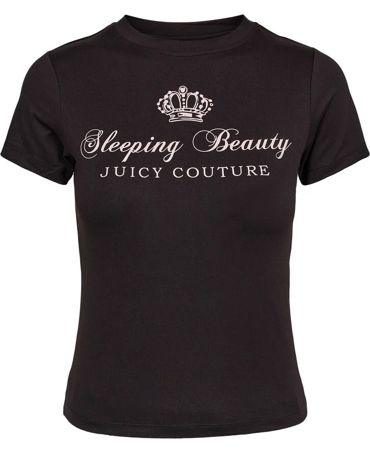 Juicy Couture BINKY & BUZZ PYJAMA SET Pink & black crown print