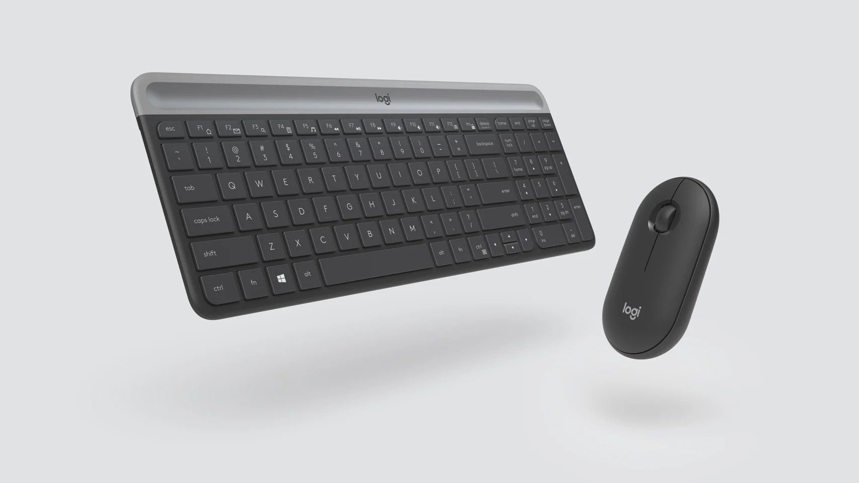 LOGITECH Slim trådløst keyboard og mus sæt MK470 NORDIC