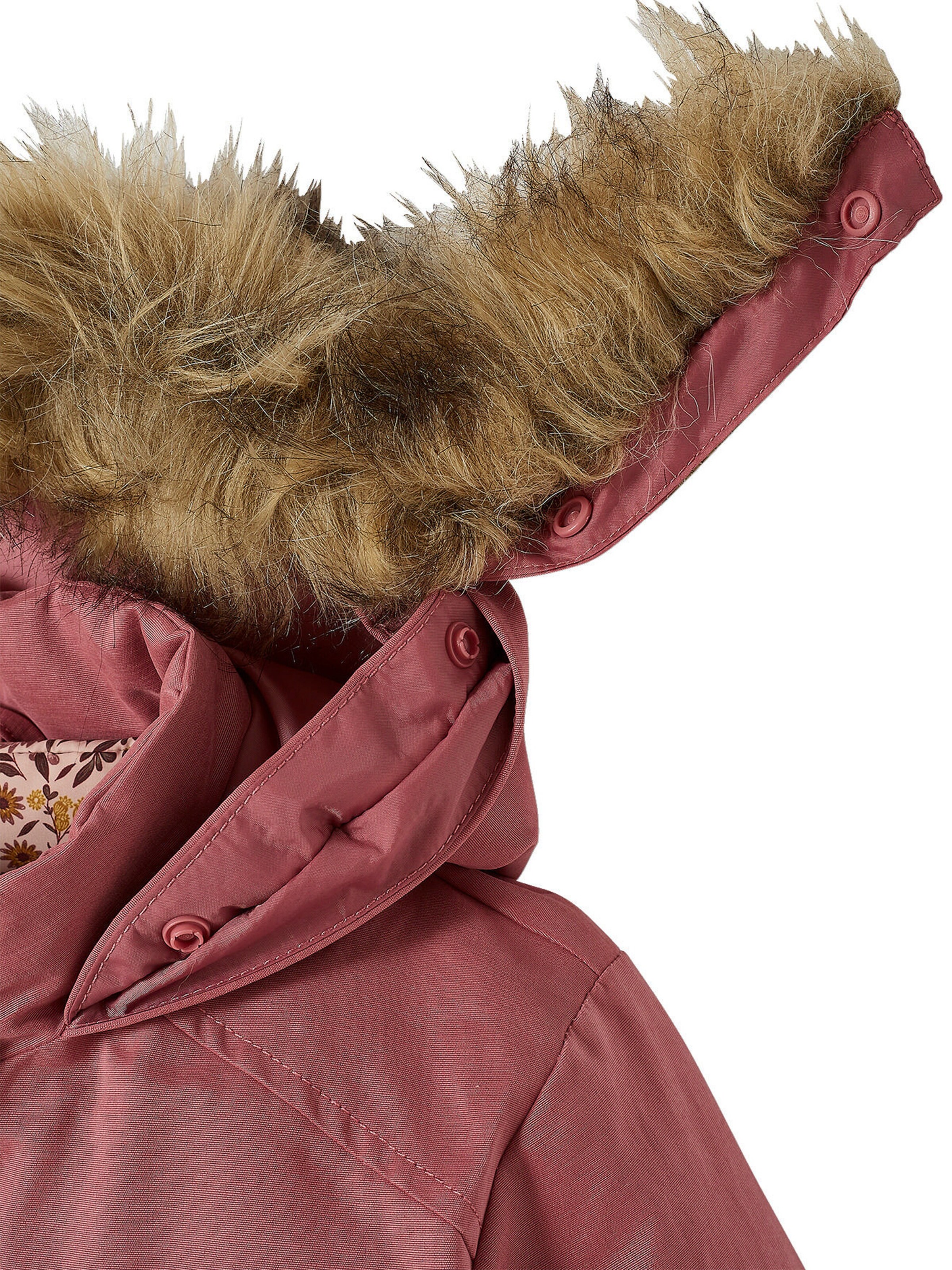 Vertbaudet Mädchen 3-in-1-Winterjacke mit Recycling-Polyester dunkelrosa