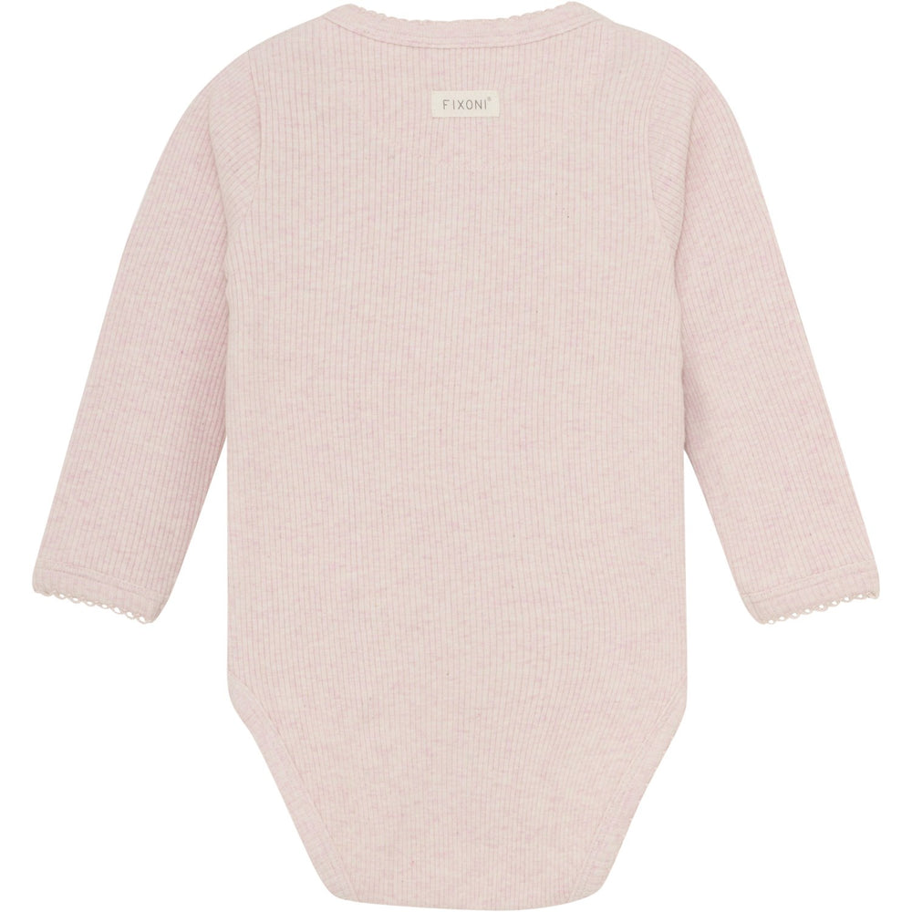 Køb FIXONI Hushed Violet Melange Wrap Body LS Mélange Rib