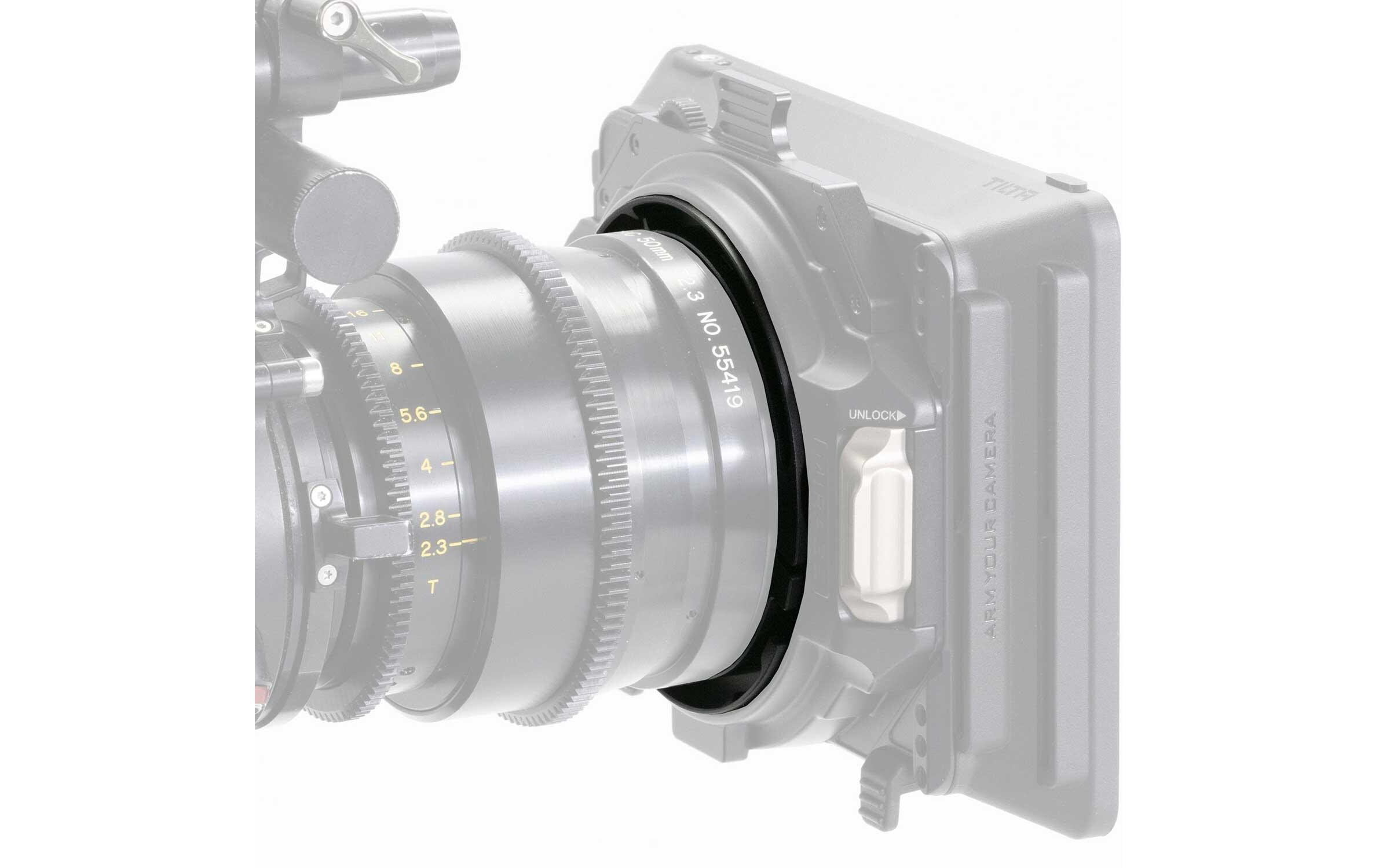 80 mm Cinema Adapter RingErmöglicht die Montage der Mirage Matte Box an einem Filmobjektiv mit einem Frontdurchmesser von 80 mm