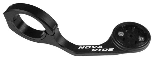 Support de compteur GPS Nova Ride Aluminium Performance pour Garmin  Wahoo  Bryton et Hammerhead Noir