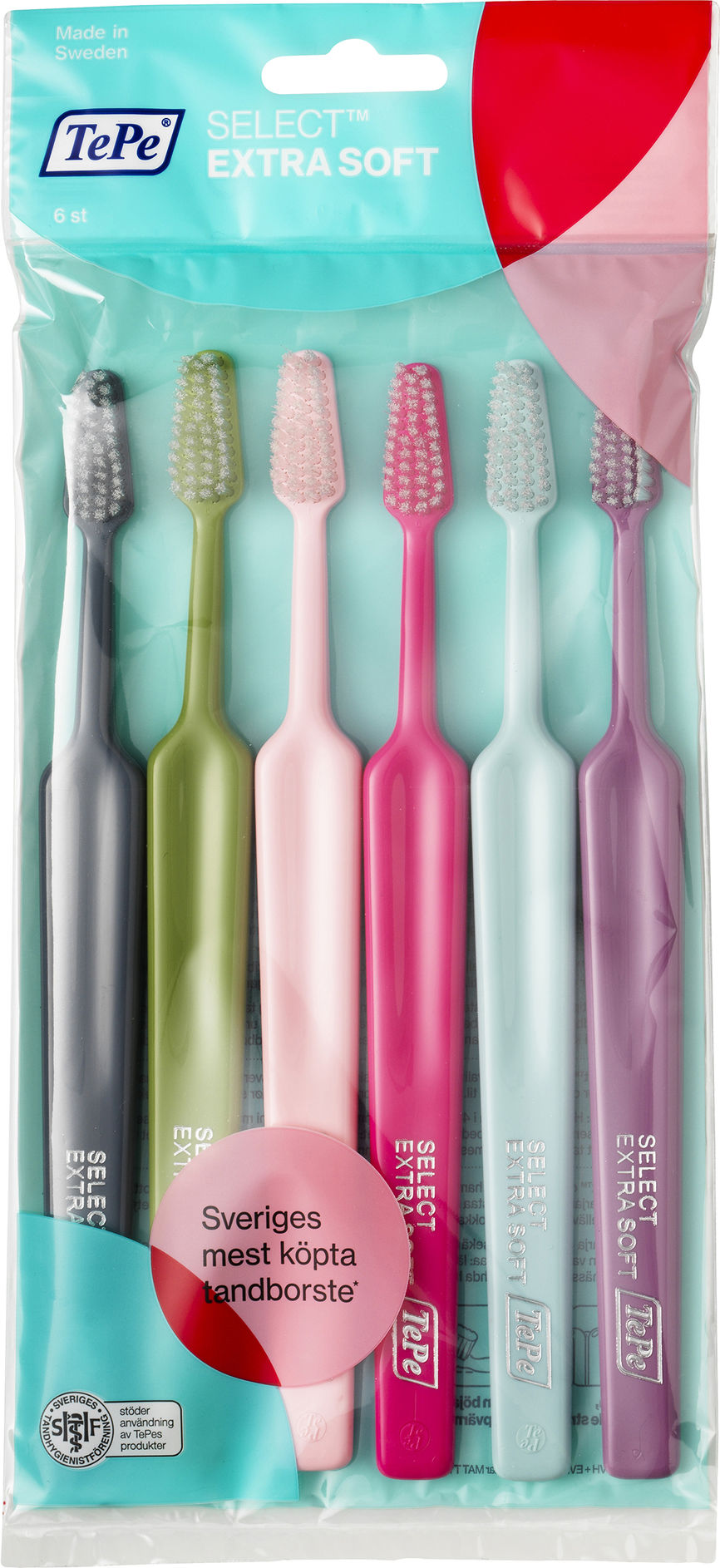 TePe Select ekstra soft tannbørste 6 stk